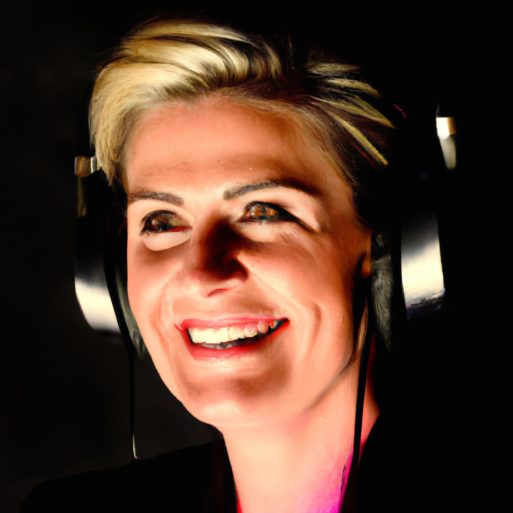 Portrait coach musical au studio, casque et micro.